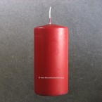 12cm x 6cm Ruby Red Pillar Candles